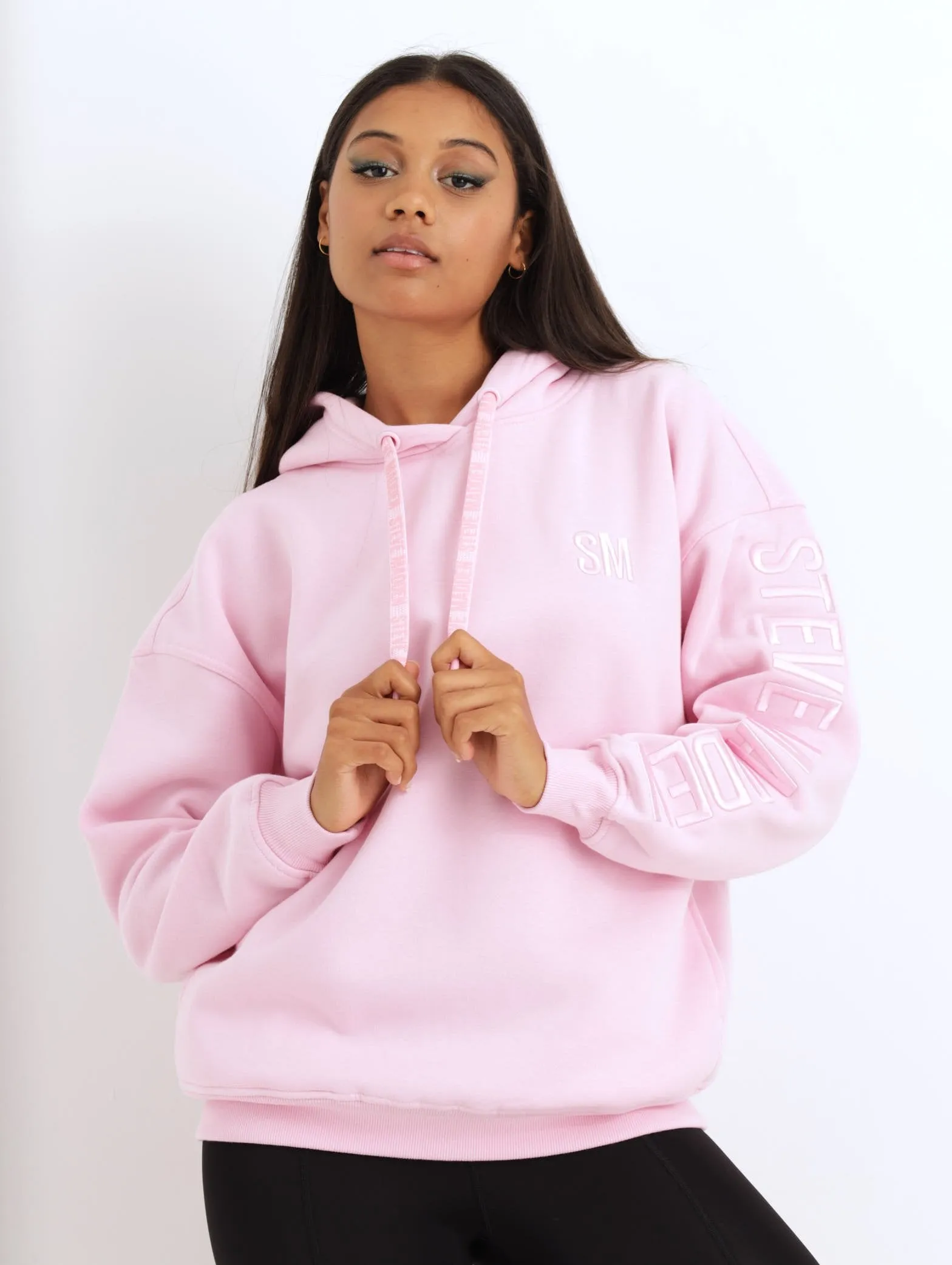 Ladies Oversized Hooded Sweater - Pastel Pink sold by Edgars