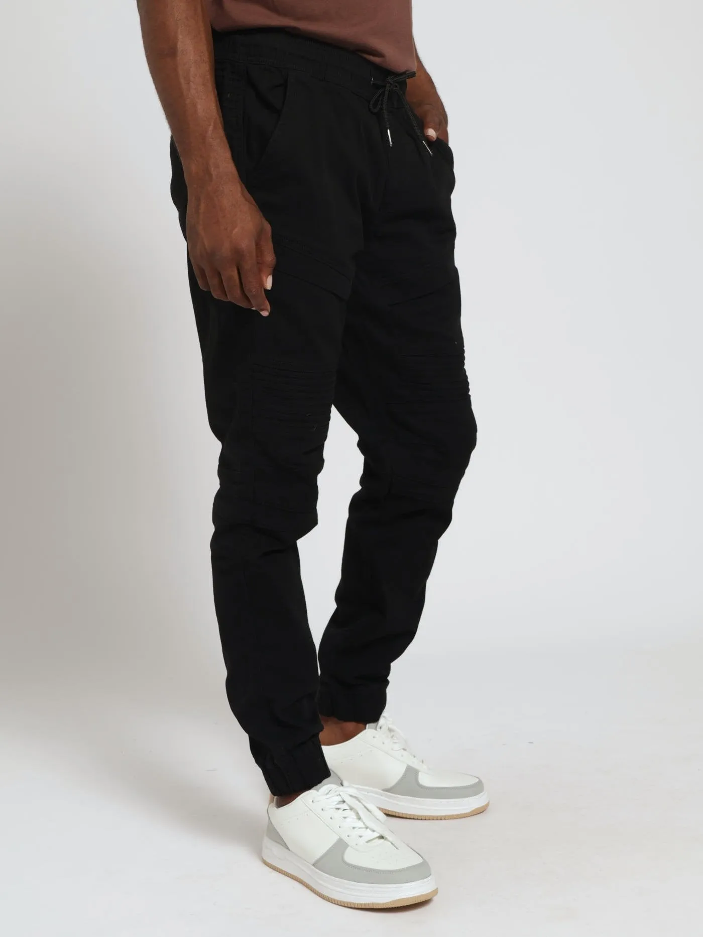 Pintuck Twill Cuffed Jogger - Black sold by Edgars product image thumbnail 2