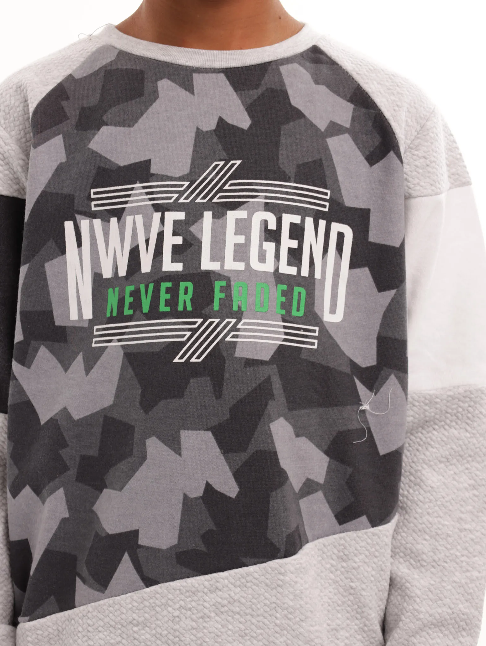 Boys Surface Interest Track Top - Grey Melange sold by Edgars product image thumbnail 4