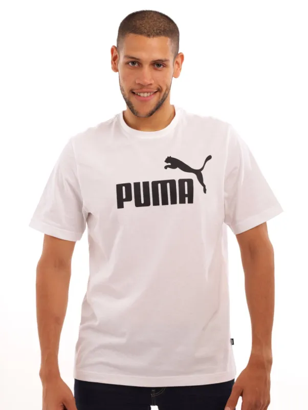Men's Puma Big Logo Tee - White sold by Edgars