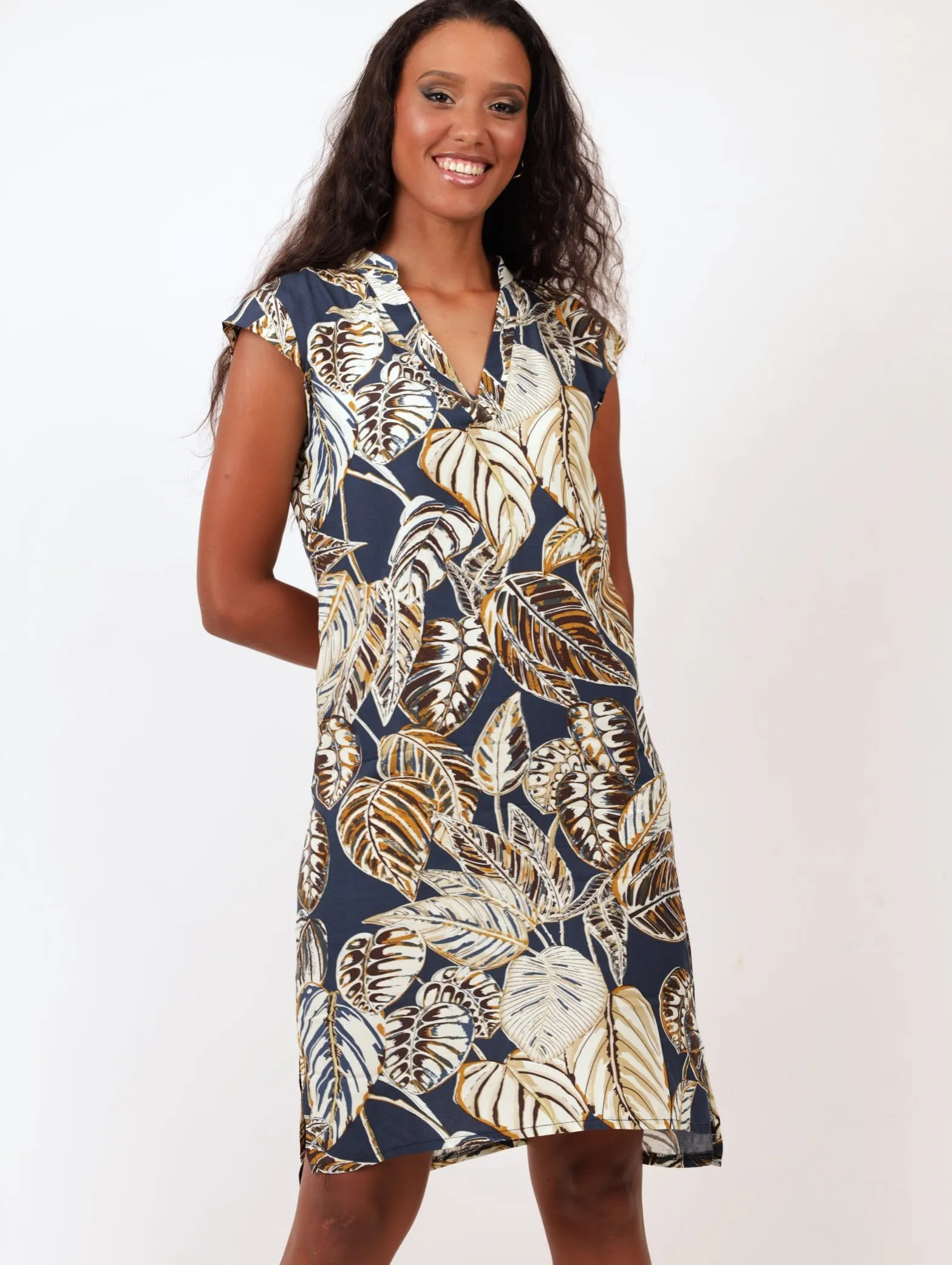 Ladies Woven Mandiran Color Shift Dress sold by Edgars
