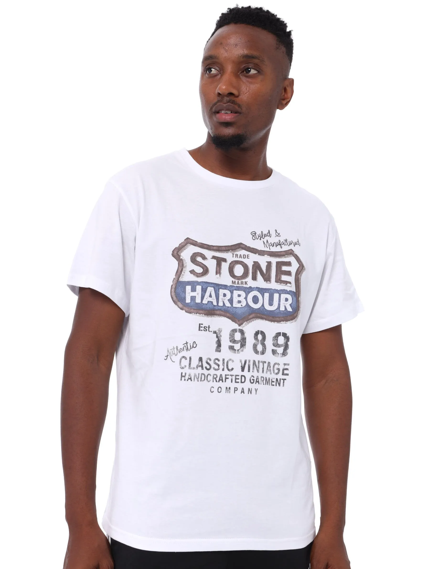 Men's Get Down Tee - White sold by Edgars