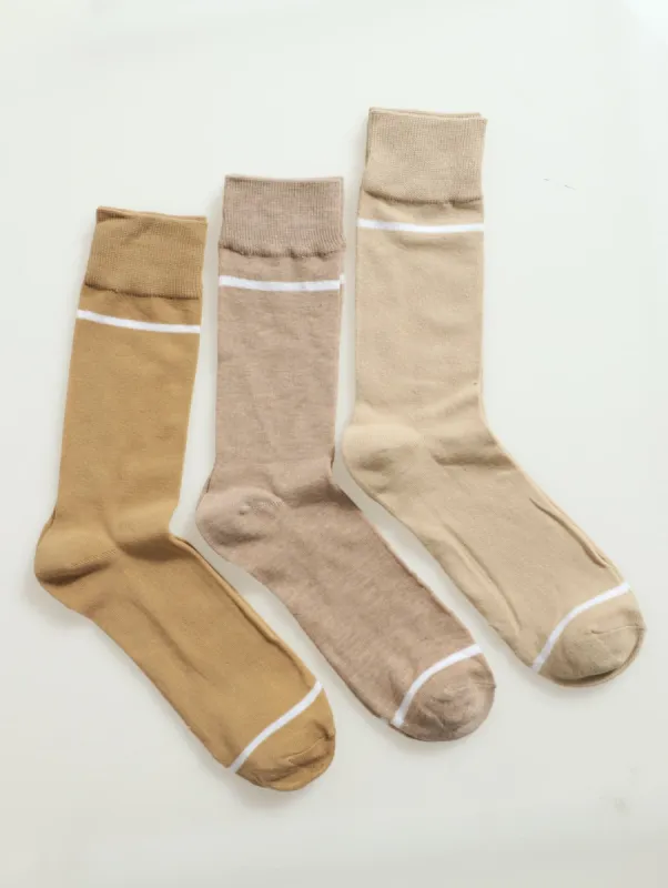 3 Pack Fashion Anklet Socks - Natural sold by Edgars