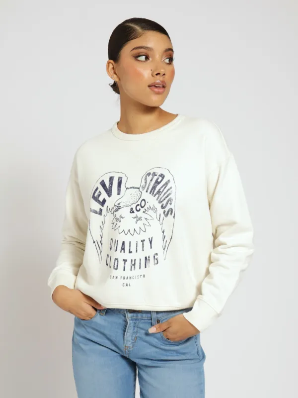 Graphic Signature Eagle Crew Top sold by Edgars