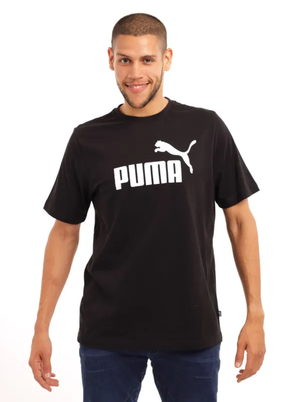 Men's Puma Big Logo Tee - Black sold by Edgars