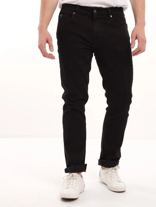 Men's Black Slim Straight Denim Jean sold by Edgars