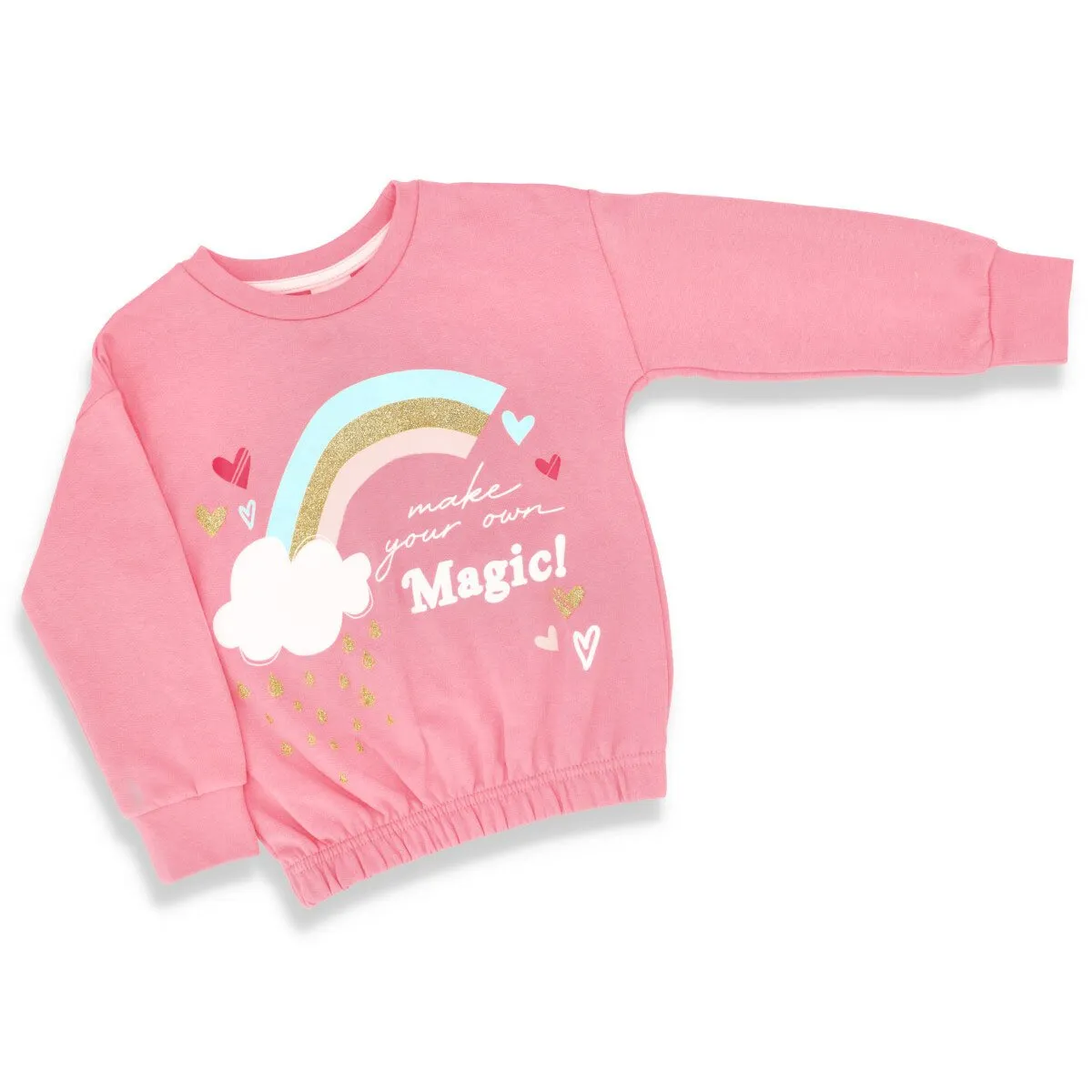 Pre-Girls Elastic Waist Basic Pullover - Pink sold by Edgars