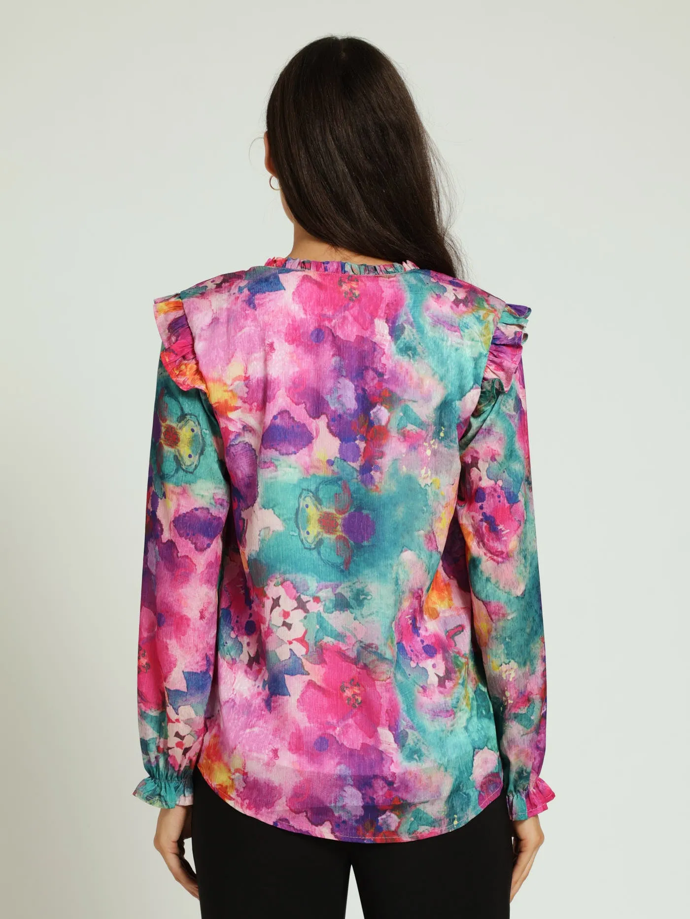 V-Neck Ruffle Blouse sold by Edgars product image thumbnail 3