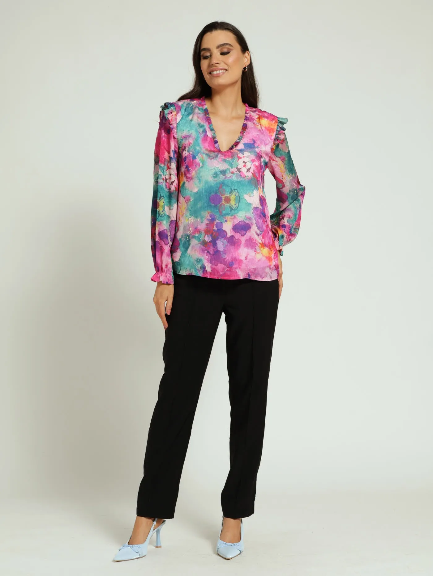 V-Neck Ruffle Blouse sold by Edgars product image thumbnail 4