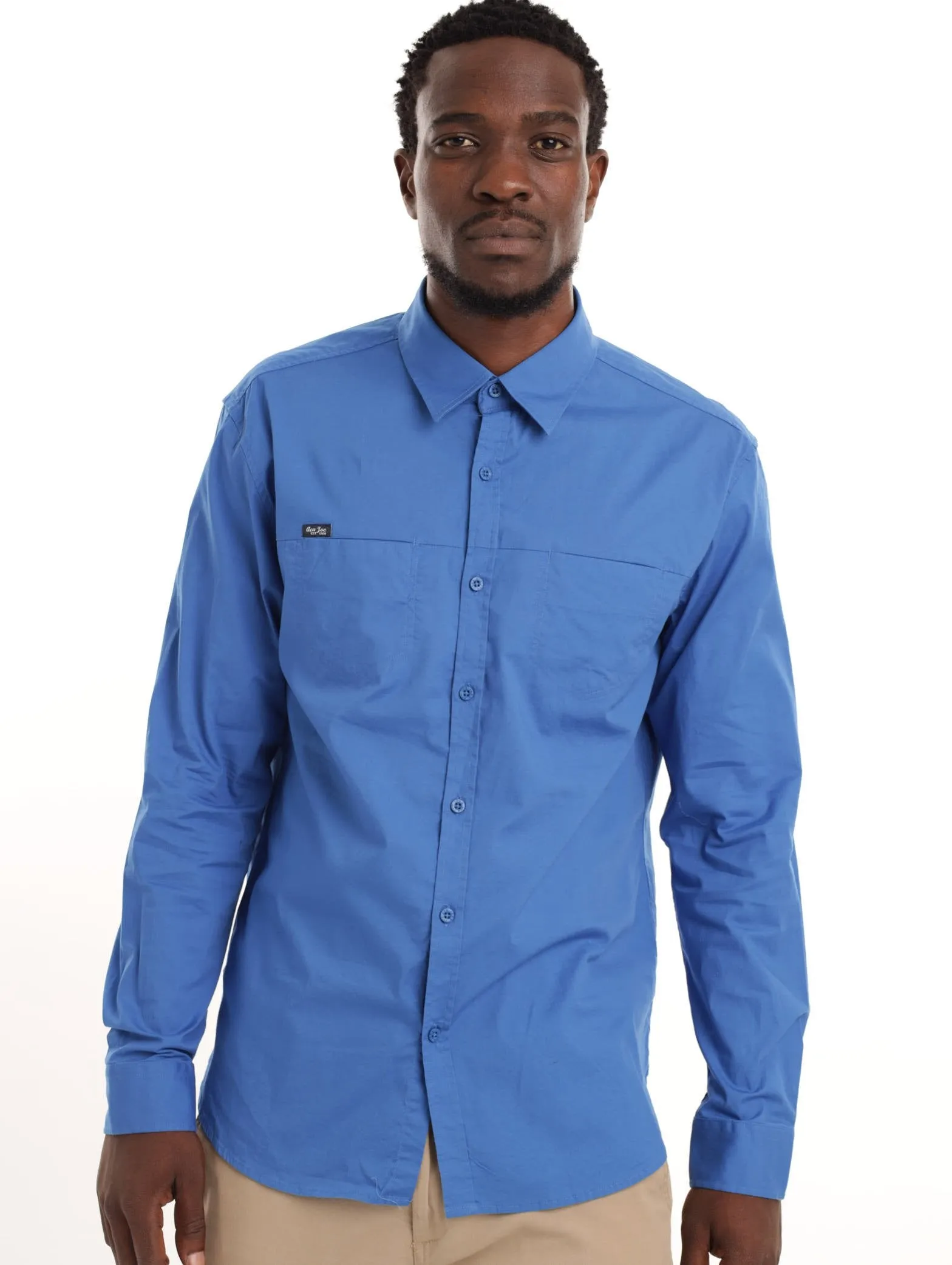 Men's Long Sleeve Shirt - Blue sold by Edgars