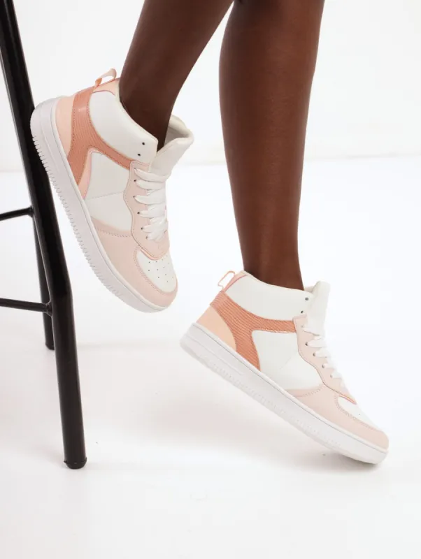Ladies Panel And Colour Hi-Top Sneaker sold by Edgars
