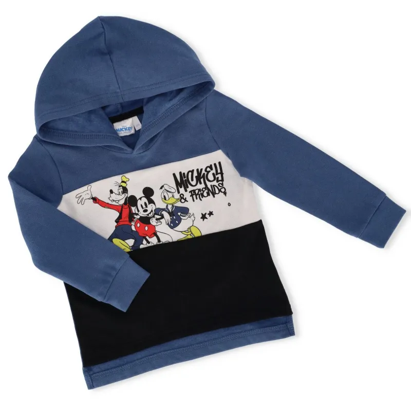 Pre-Boys Mickey Mouse Colorblock Hoodie - Blue sold by Edgars