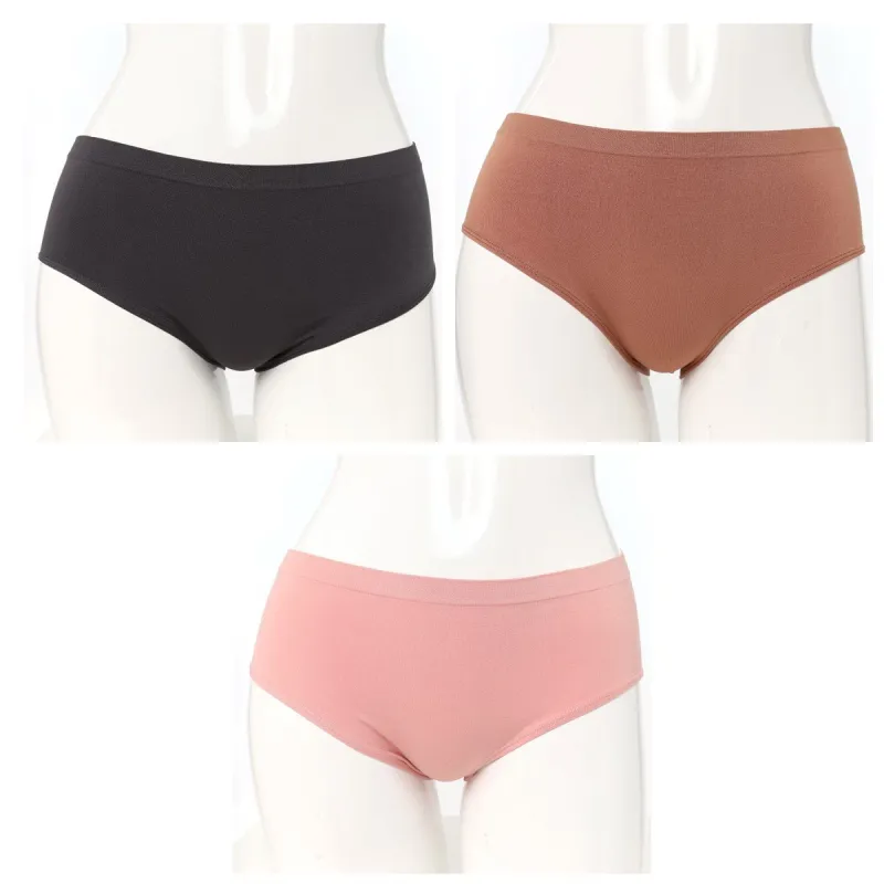 Ladies 3 Pack Cheeky Boyleg - Blush sold by Edgars