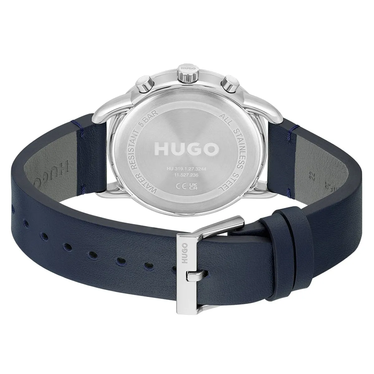Advise 44mm Watch With White Dial & Blue Leather Strap sold by Edgars product image thumbnail 3