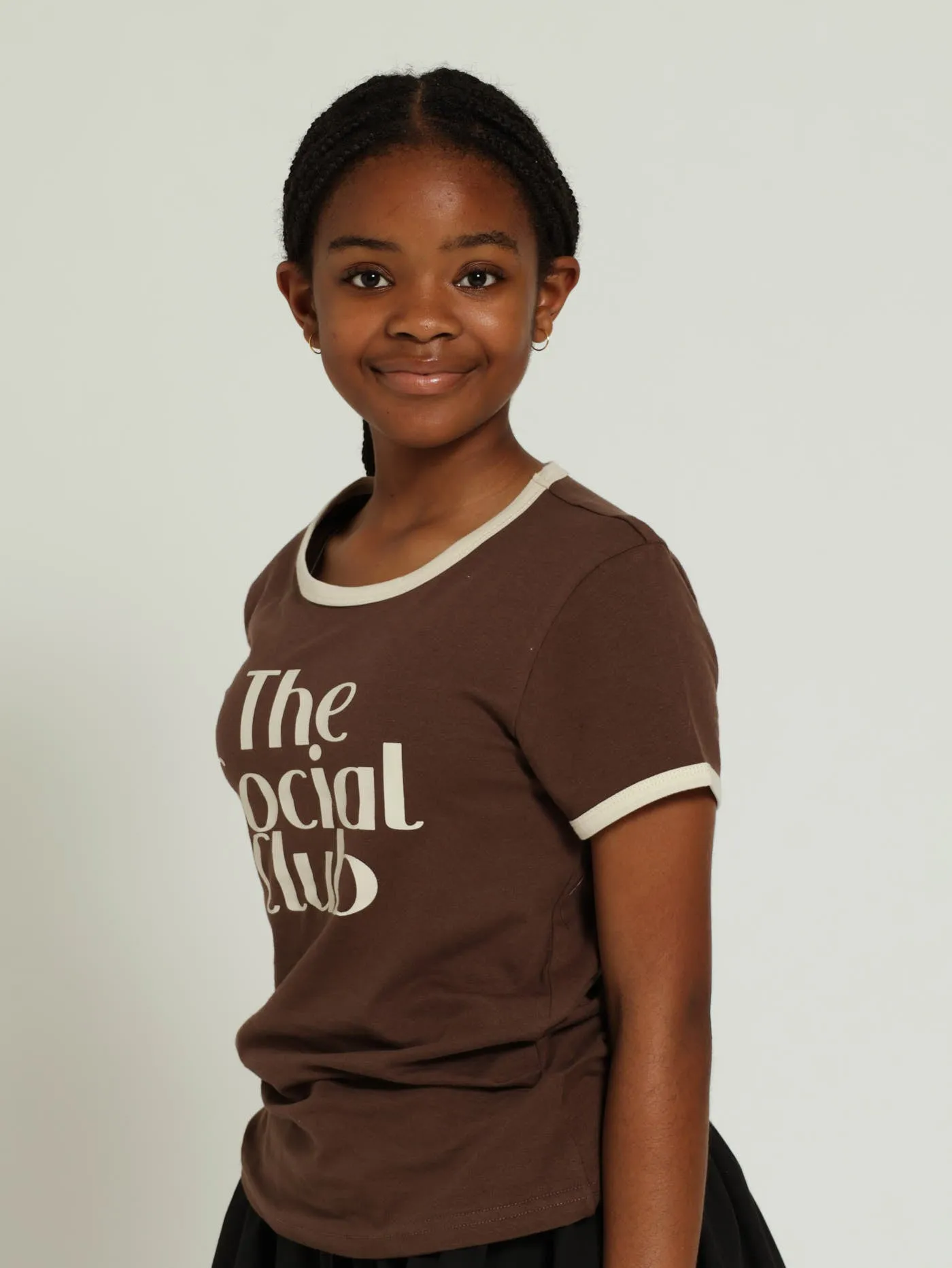 Girls Regular The Social Tee - Brown sold by Edgars product image thumbnail 3