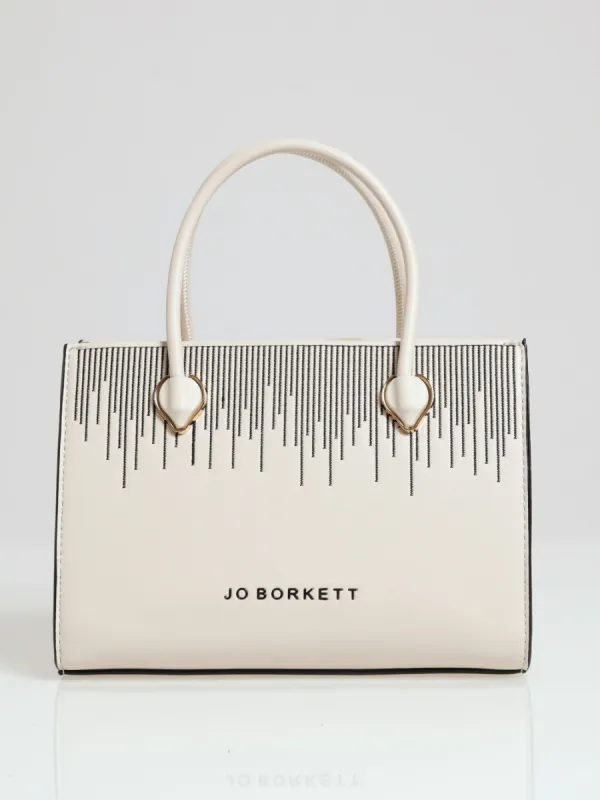 Tear Drop Small Shopper Bag - White sold by Edgars