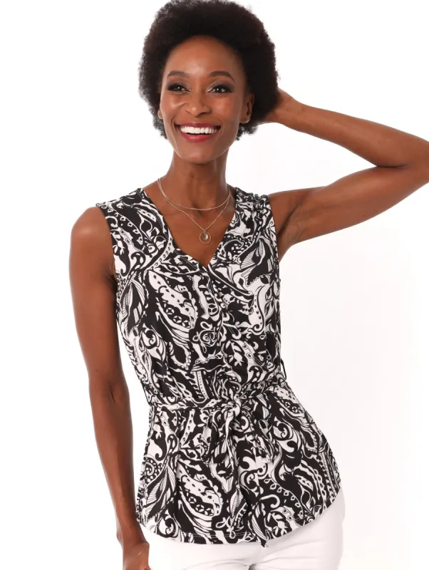 Ladies Printed Wrap Vest sold by Edgars