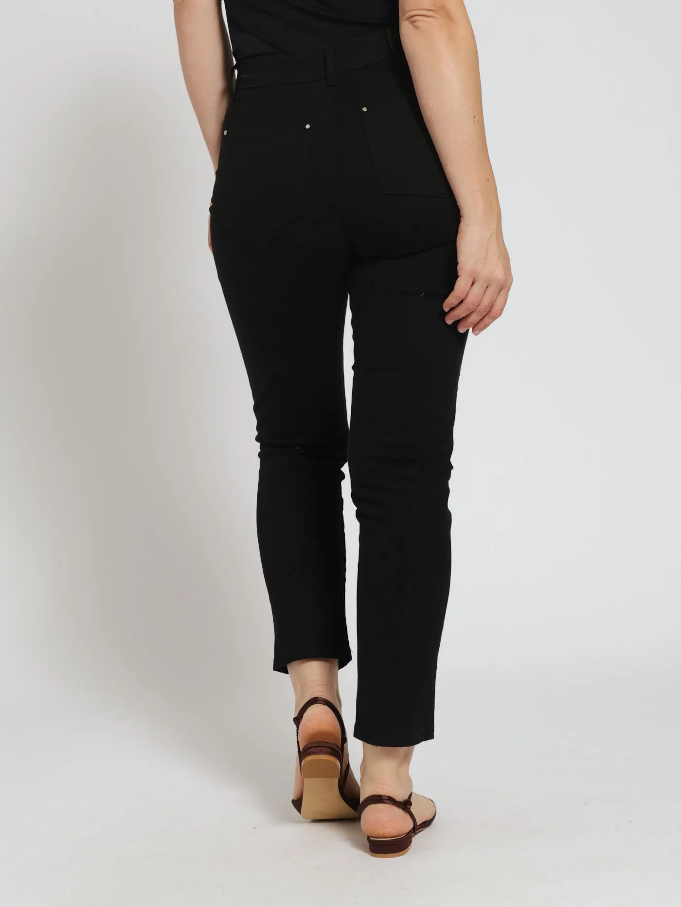 Floral Embroidered Detail Straightleg Denim Jean - Black sold by Edgars product image thumbnail 3