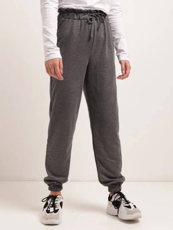 Ladies Paperbag Active Jogger - Charcoal Melange sold by Edgars