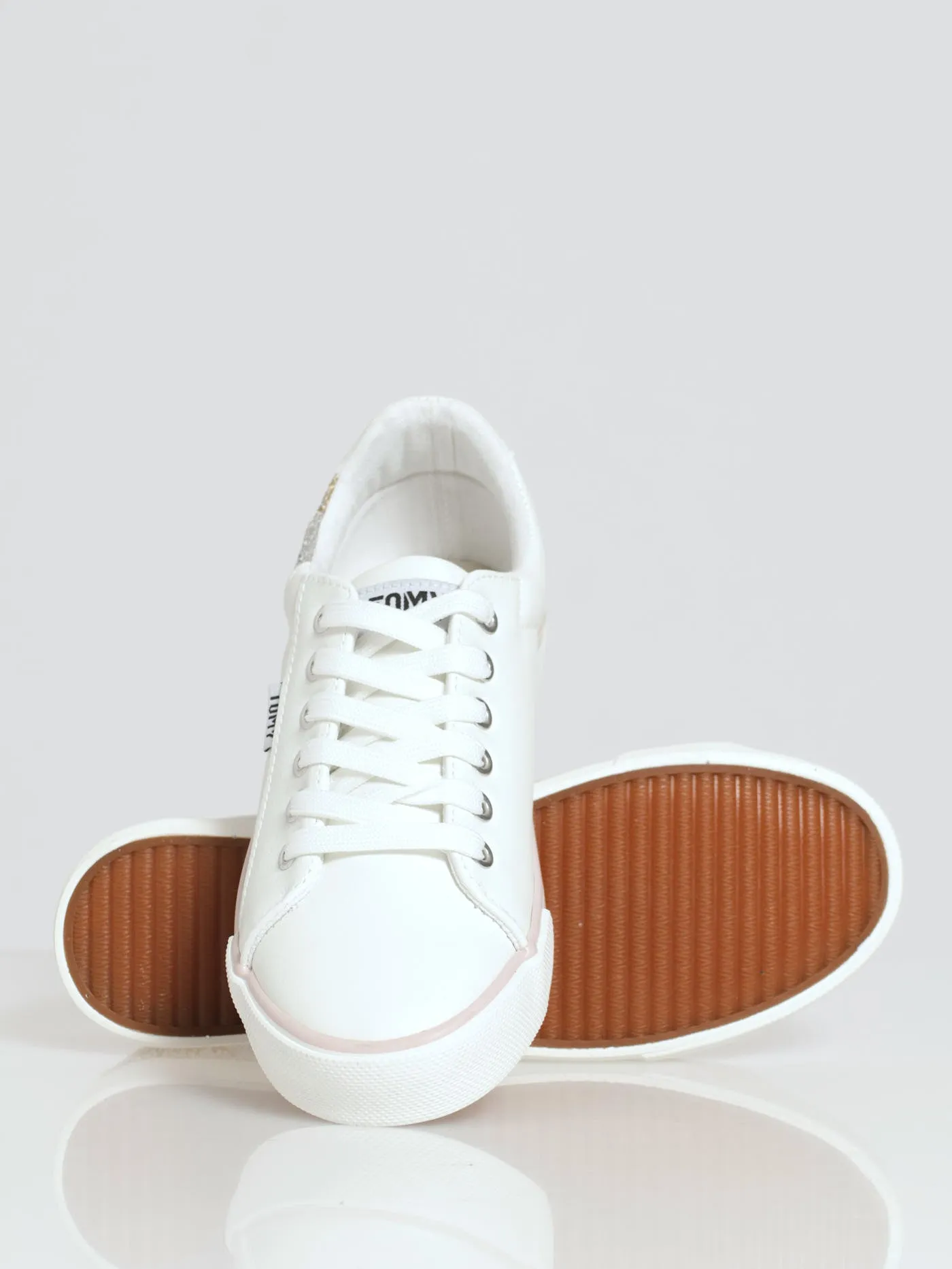 Melina Glitter Lace Up Sneaker - White sold by Edgars product image thumbnail 5