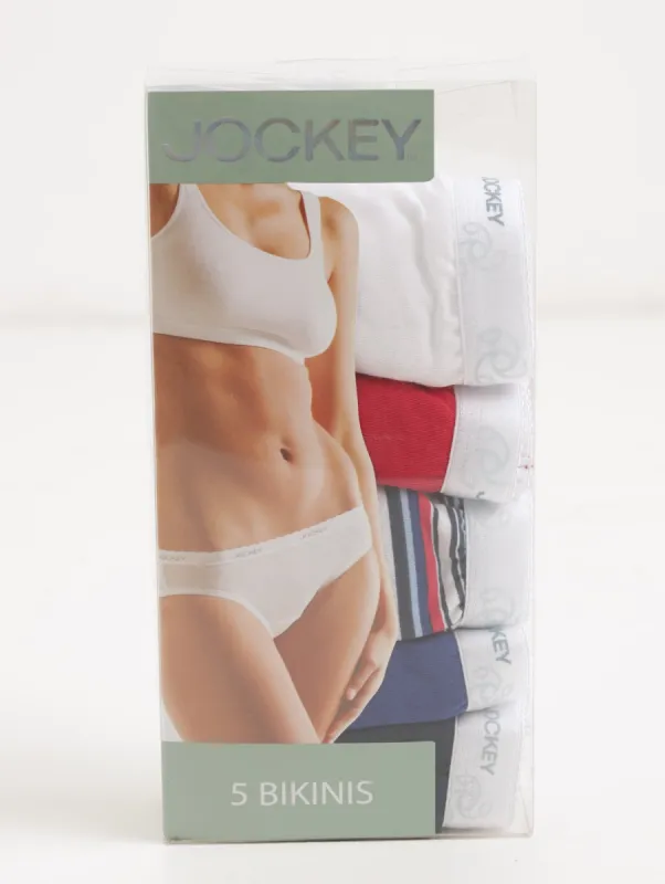 Ladies 5 Pack Treasure Stripe Panty sold by Edgars