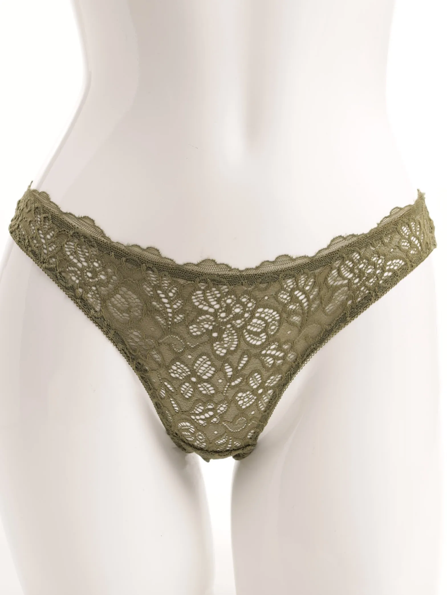 Ladies Scallop Lace Panty - Fatigue sold by Edgars