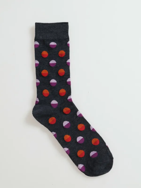 Single Circles Anklet Socks - Purple sold by Edgars 