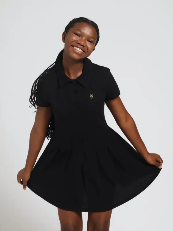 Girls Golfer Tennis Dress - Black sold by Edgars
