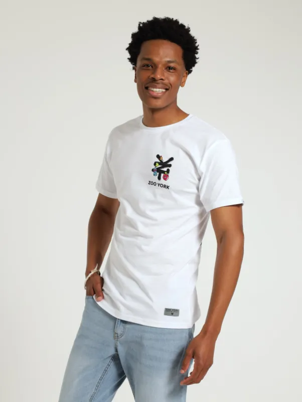 Graphic Printed Tee - White sold by Edgars