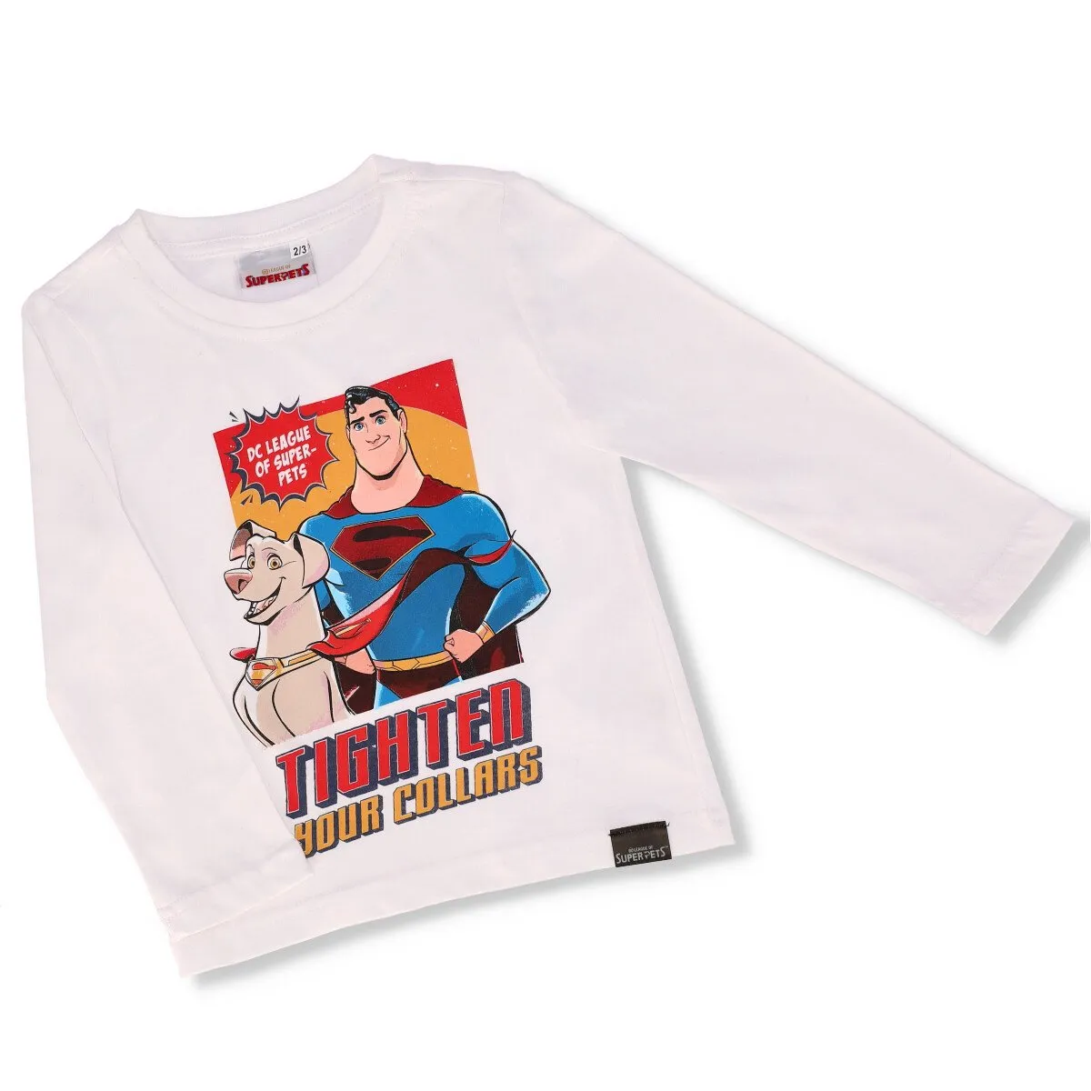 Pre-Boys Long Sleeve Super Pets Tee - White sold by Edgars