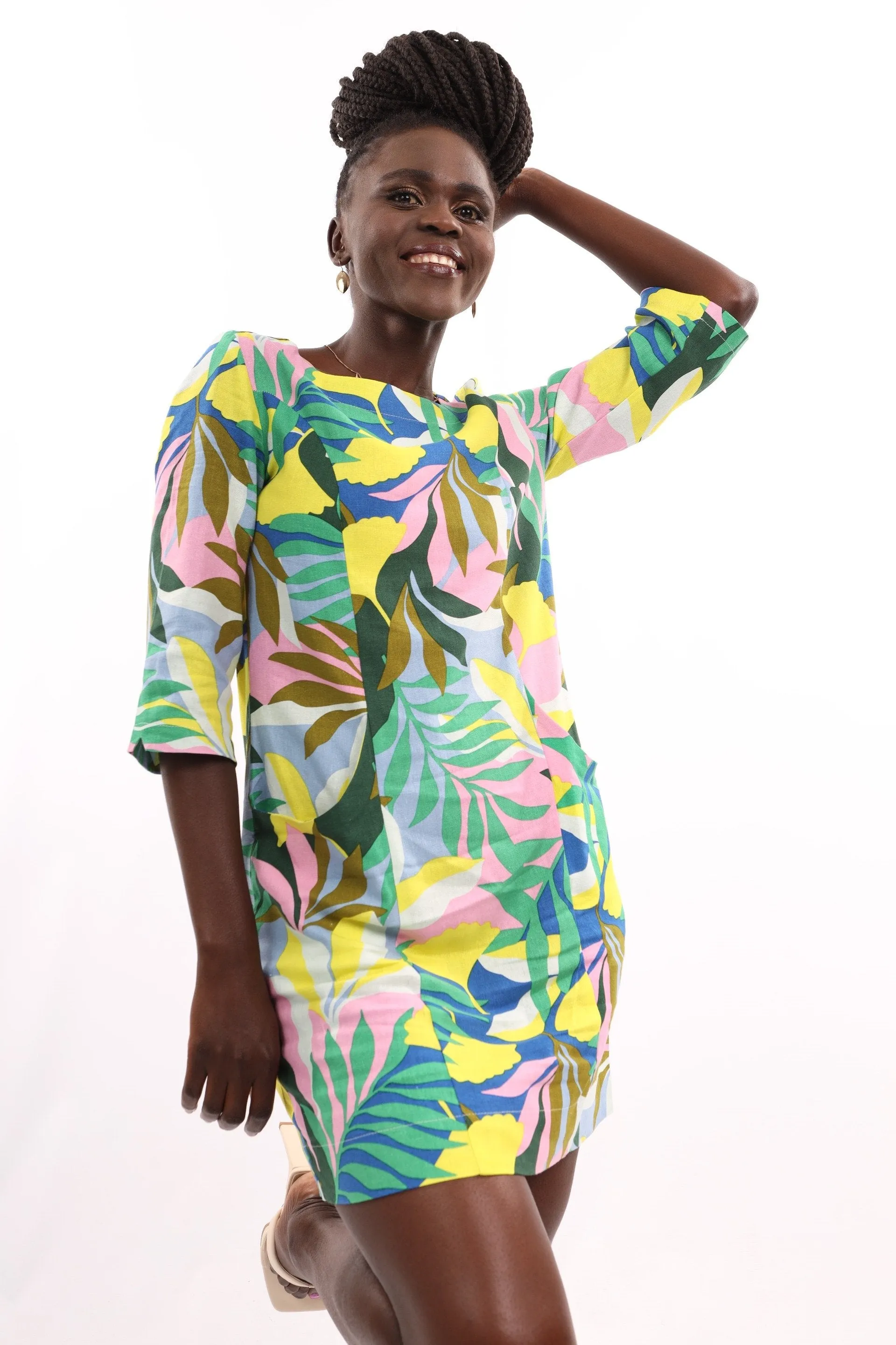 Ladies Printed Linen Shift Dress sold by Edgars