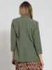 Long Sleeve Turn Up Sleeve Blazer - Fatigue sold by Edgars