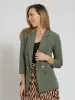 Long Sleeve Turn Up Sleeve Blazer - Fatigue sold by Edgars