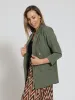 Long Sleeve Turn Up Sleeve Blazer - Fatigue sold by Edgars