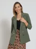 Long Sleeve Turn Up Sleeve Blazer - Fatigue sold by Edgars