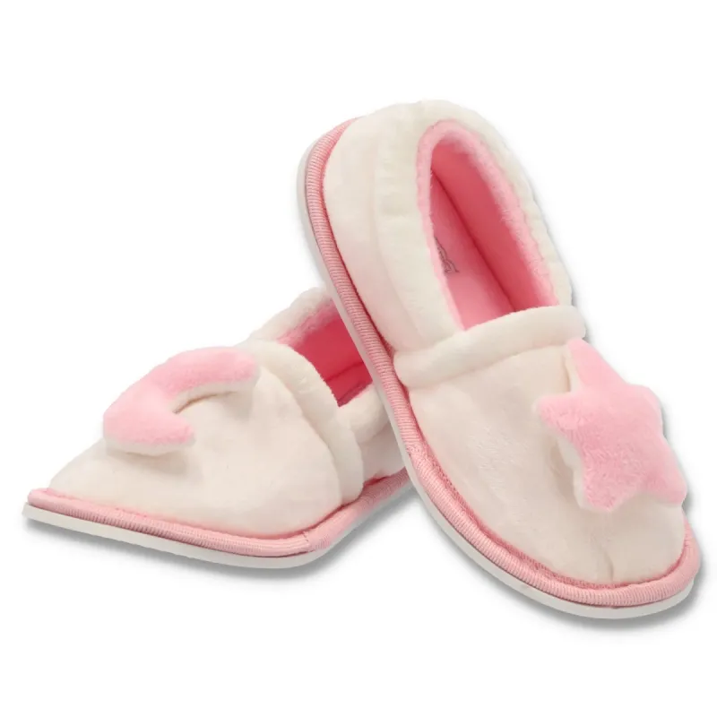 Girls Moon Star Slipper - Pink sold by Edgars