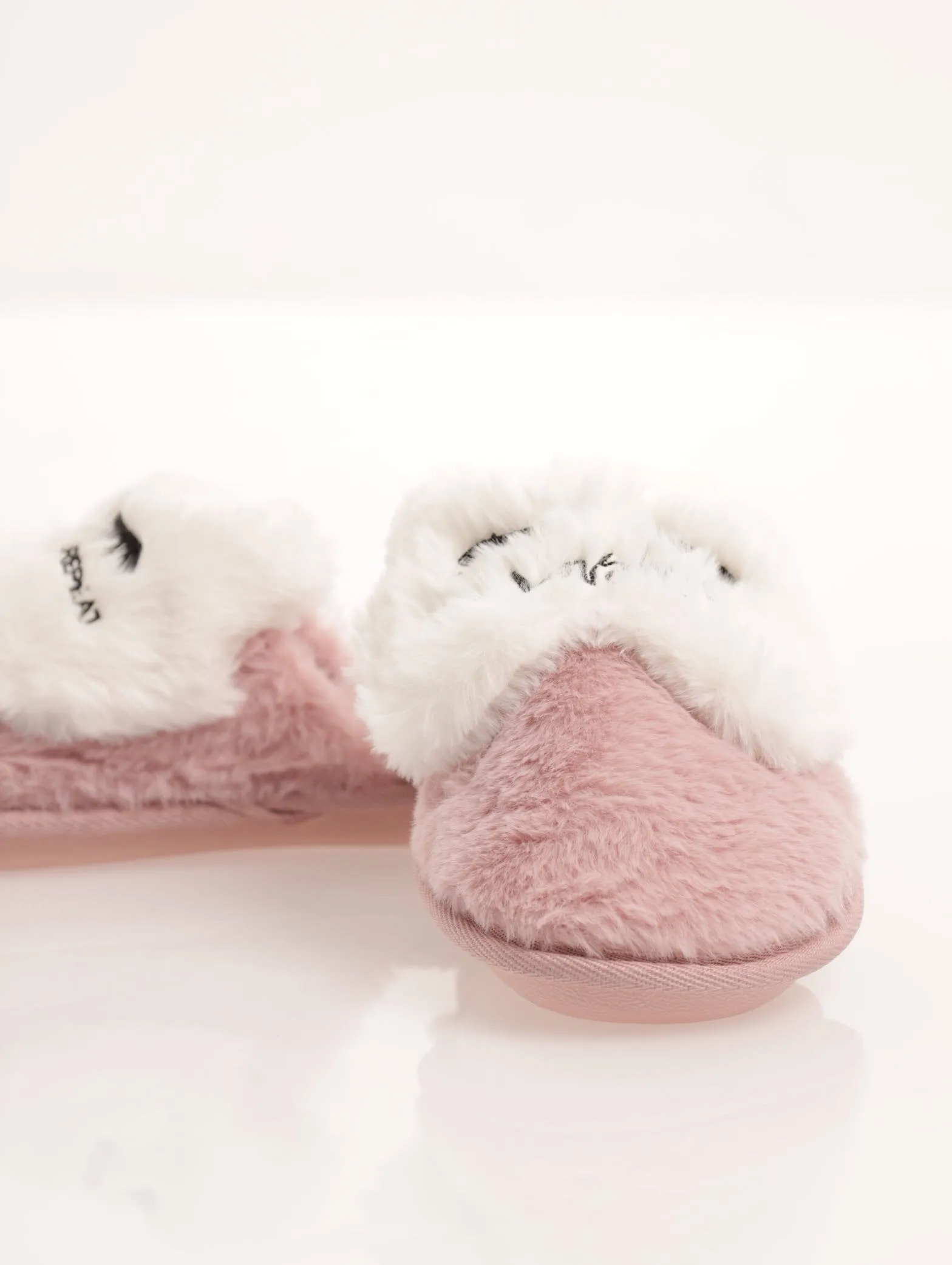 Ladies Sleep Lash Repeat Closed Toe Slipper - Blush sold by Edgars