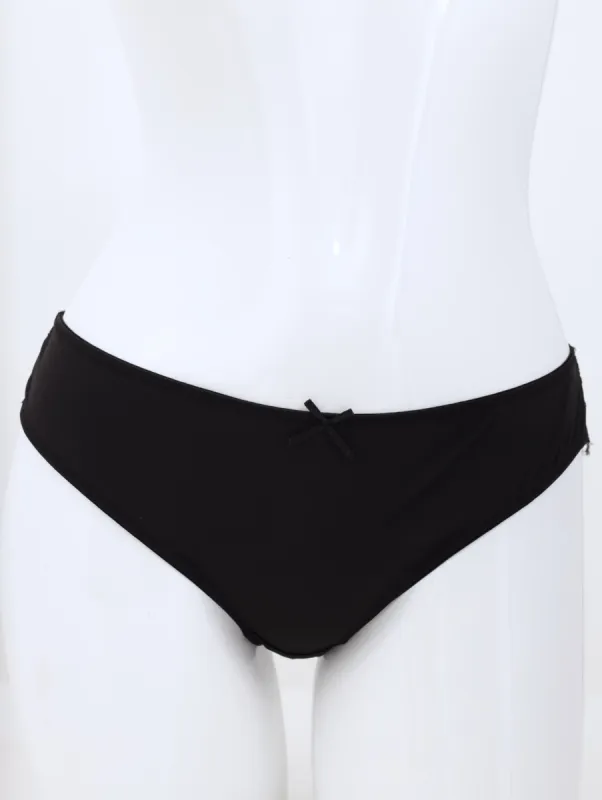 Ladies Lace Back Brazilian Panty - Black sold by Edgars