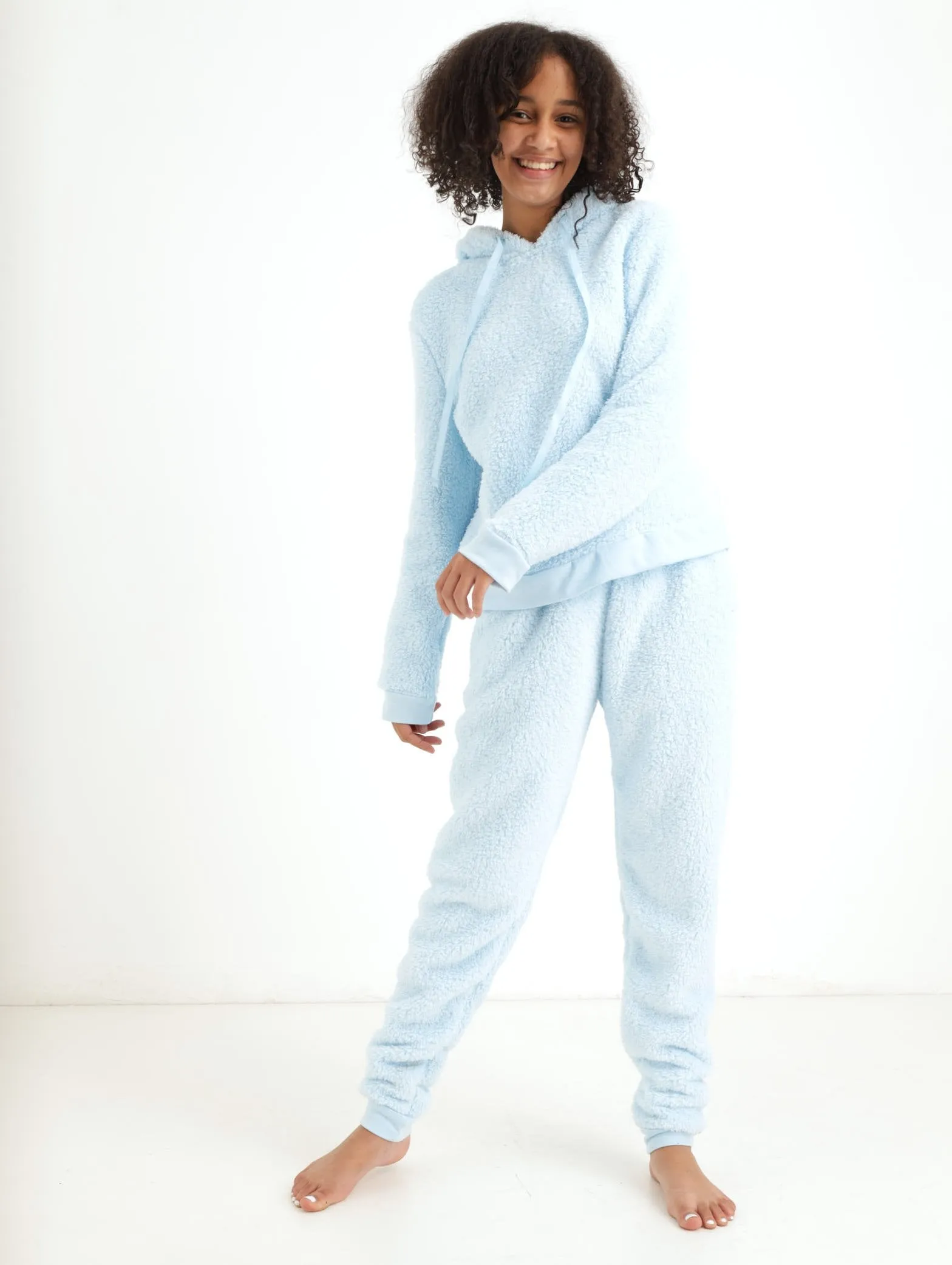 Girls Lounge Hoody Sleep Set - Light Blue sold by Edgars