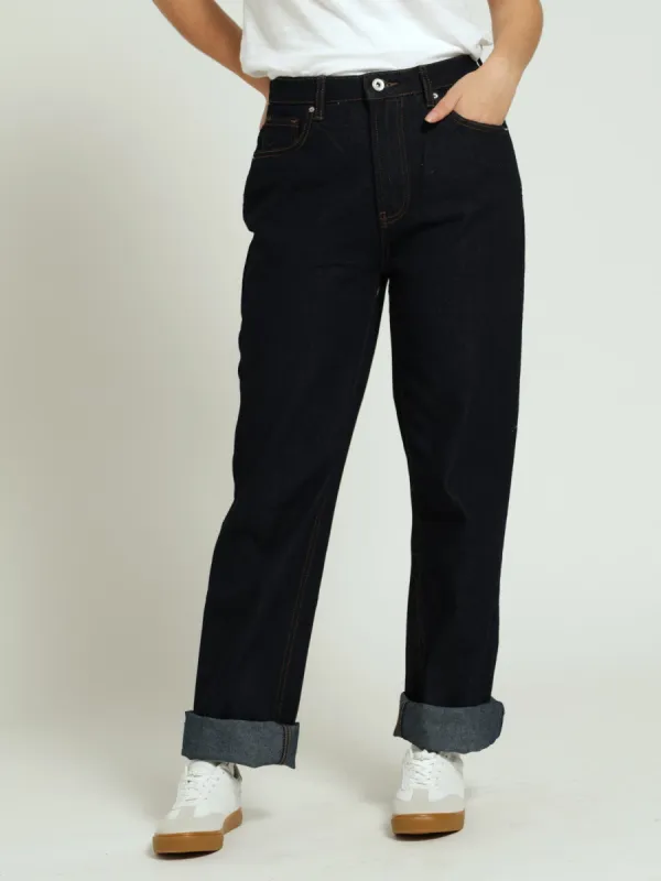 Regular Rise Straightleg Jean - Ink sold by Edgars