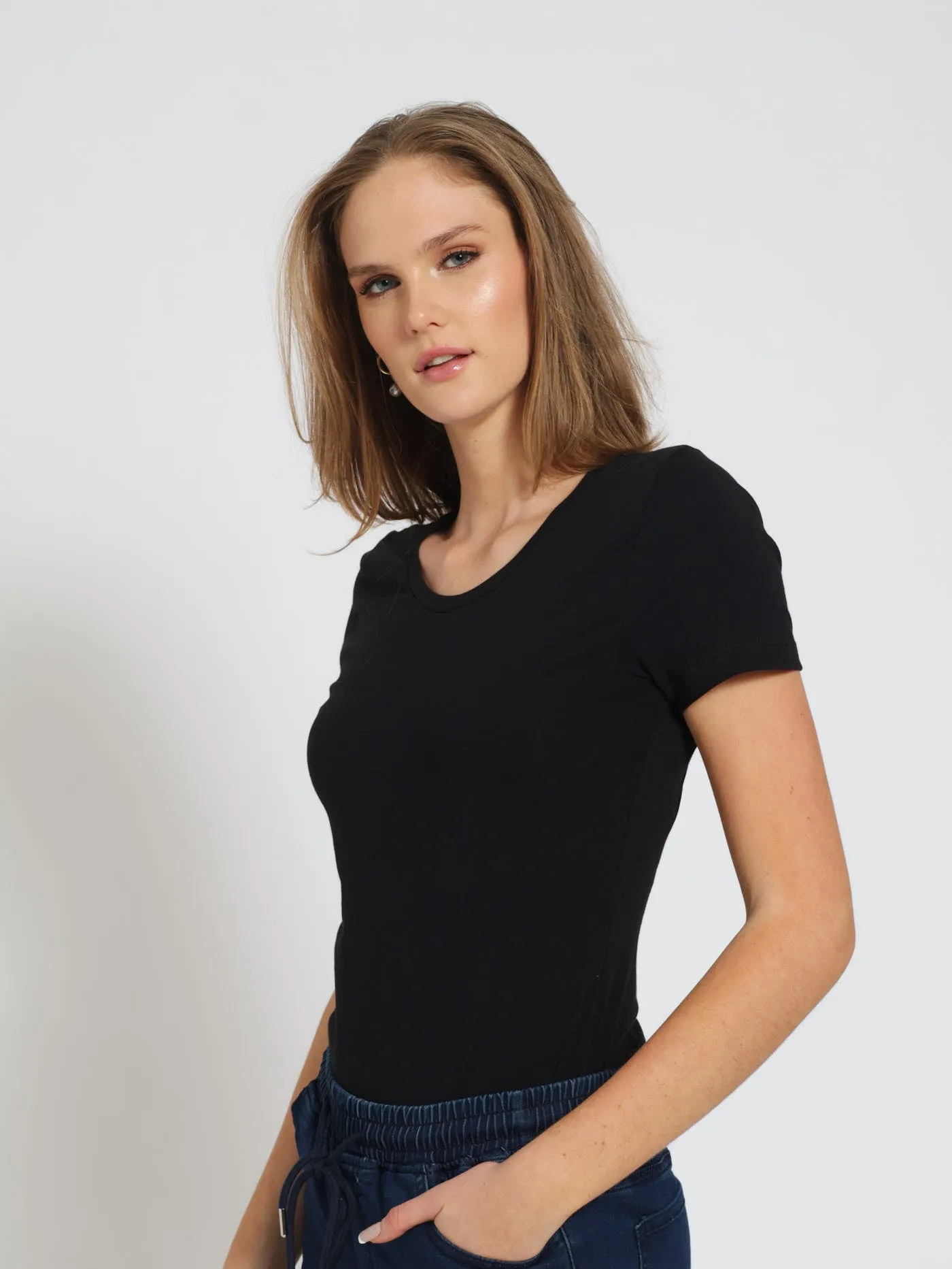 Scoop Neck Bodysuit - Black sold by Edgars product image thumbnail 2