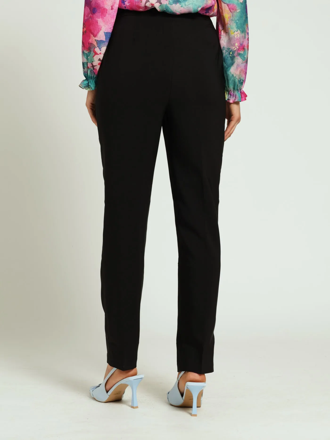 Pin Tuck Tab Detail Slim Leg Pants - Black sold by Edgars product image thumbnail 4