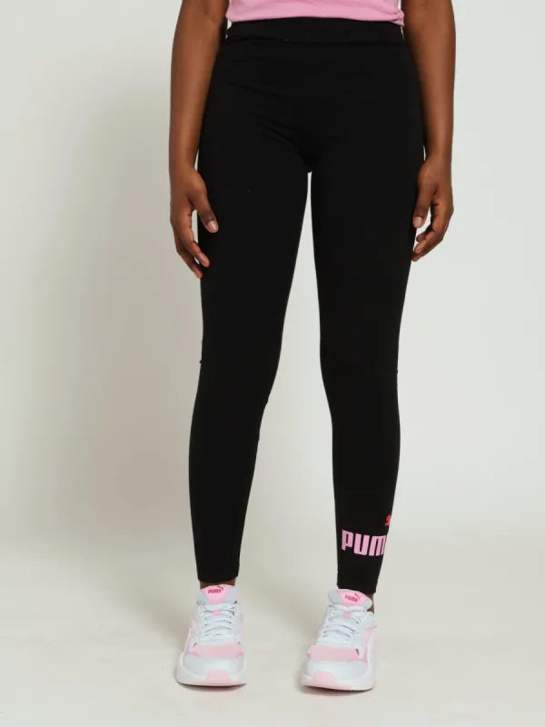 Girls Logo Leggings - Black sold by Edgars