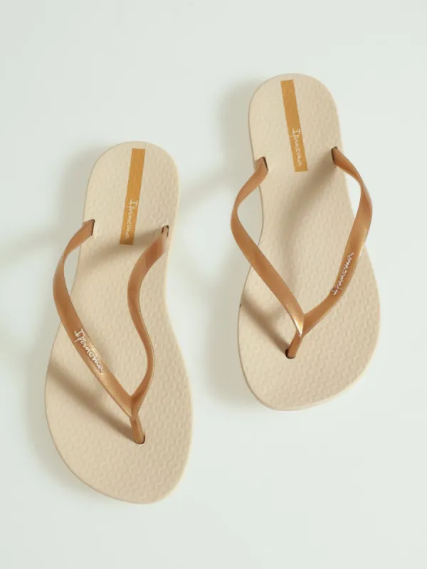 Girls Wave Thong Sandals - Natural sold by Edgars