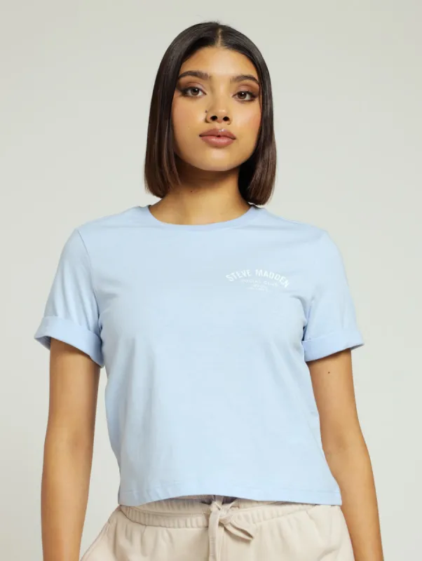 Pamala Basic Logo Tee - Blue sold by Edgars