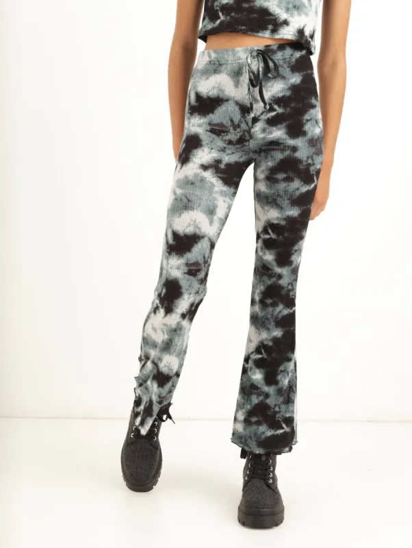Girls Flare Ribbed Tye Dye Pant sold by Edgars