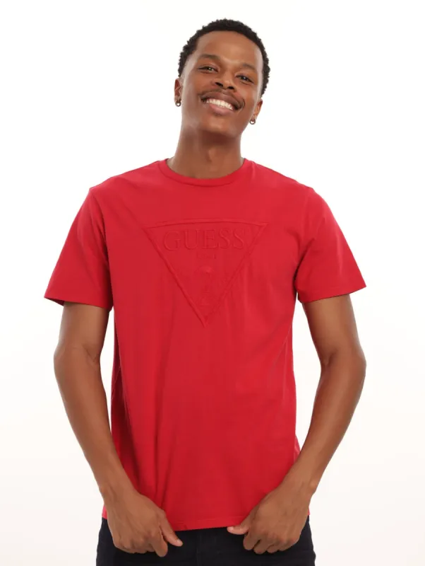 Men's Plain Triangle Tee - Red sold by Edgars