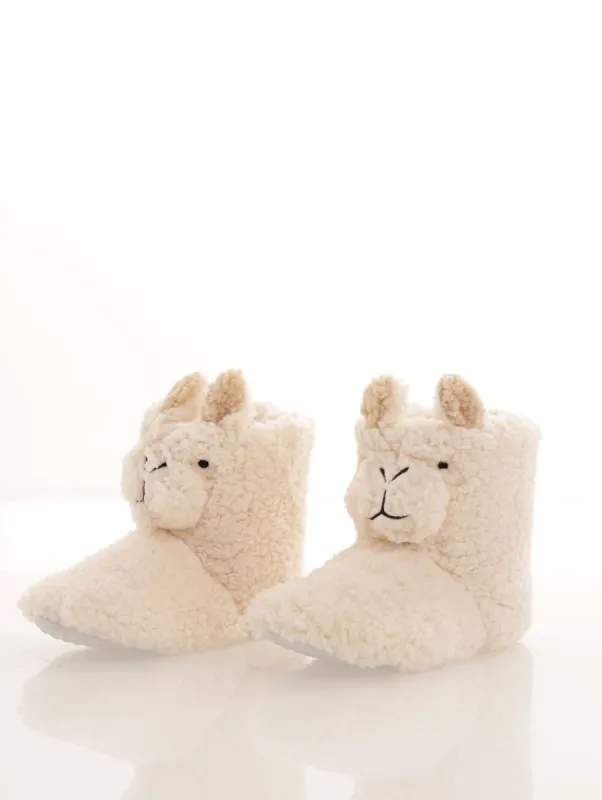 Ladies Llama Bootie Slipper - Beige sold by Edgars
