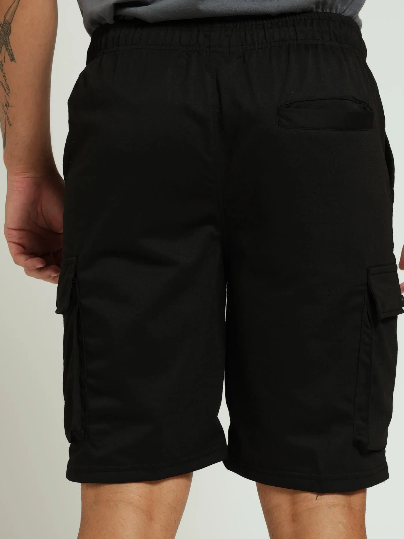 Cargo Fleece Shorts - Black sold by Edgars product image thumbnail 3