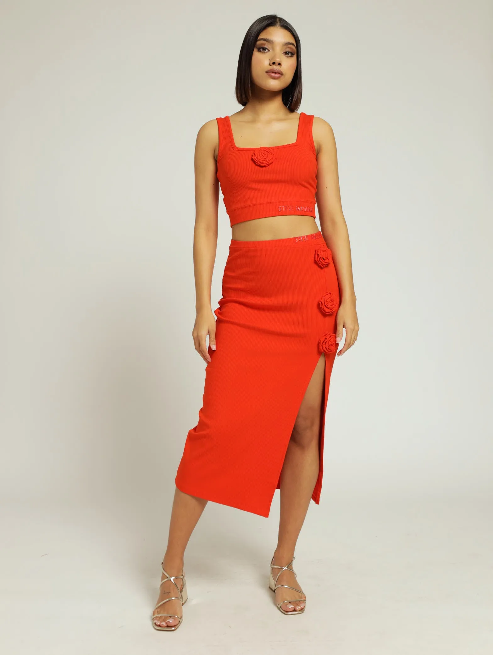 Arianna Cropped Top With Rose - Tangerine sold by Edgars product image thumbnail 2